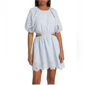 JONATHAN SIMKHAI
Anaise Cut Out Embroidered Minidress Size 8